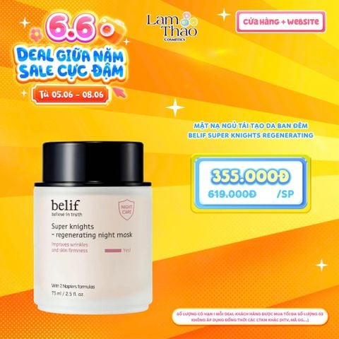  [DEAL SỐC 05.06 - 08.06] Mặt Nạ Ngủ Tái Tạo Da Ban Đêm Belif Super Knights Regenerating Night Mask 