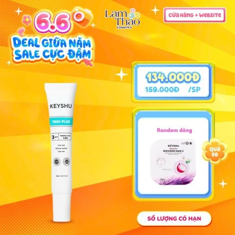  [TẶNG 1 MASK KEYSHU] Serum Giảm Mụn, Làm Dịu Da Keyshu Triki Plus 
