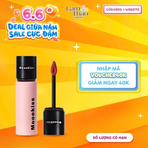  Son Bùn Lì Mịn Mooekiss Velvet Lip Mud 