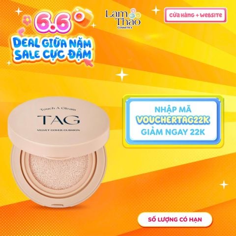  Phấn Nước Mịn Lì Chống Nắng TAG Velvet Cover Cushion SPF 50+ PA+++ 