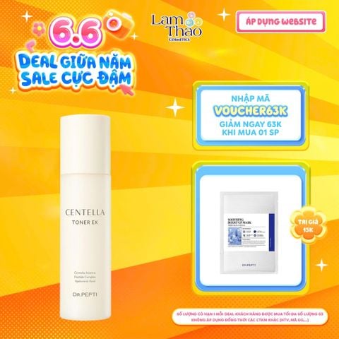  [DEAL SỐC 05.06 - 08.06 TẶNG MASK DR.PEPTI] Nước Hoa Hồng Dưỡng Ẩm Phục Hồi Da Dr.Pepti Centella Toner 