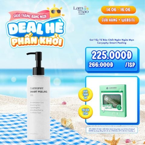  [DEAL SỐC 14.06 - 16.06 TẶNG MÚT RỬA MẶT CARYOPHY] Gel Tẩy Tế Bào Chết Ngăn Ngừa Mụn Caryophy Smart Peeling 