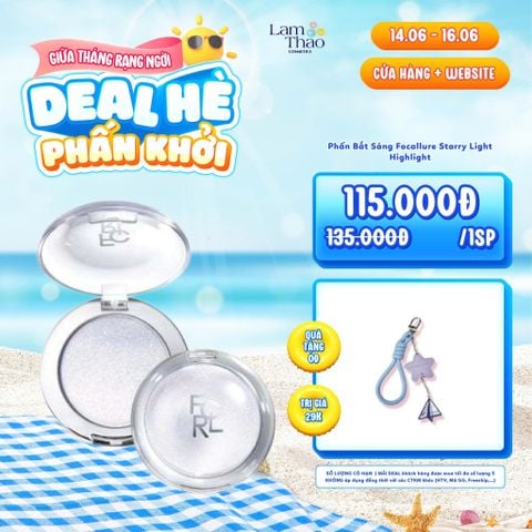  [DEAL SỐC 14.06 - 16.06 TẶNG DÂY CHARM FOCALLURE] Phấn Bắt Sáng Focallure Starry Light Highlight 