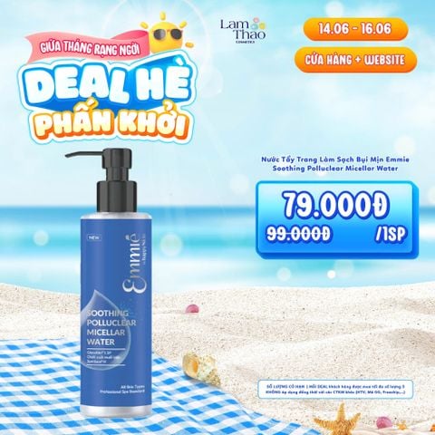  [DEAL SỐC 14.06 - 16.06] Nước Tẩy Trang Làm Sạch Bụi Mịn Emmie Soothing Polluclear Micellar Water 