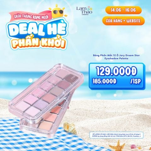  [DEAL SỐC 14.06 - 16.06] Bảng Phấn Mắt 12 Ô Jary Dream Star Eyeshadow Palette 