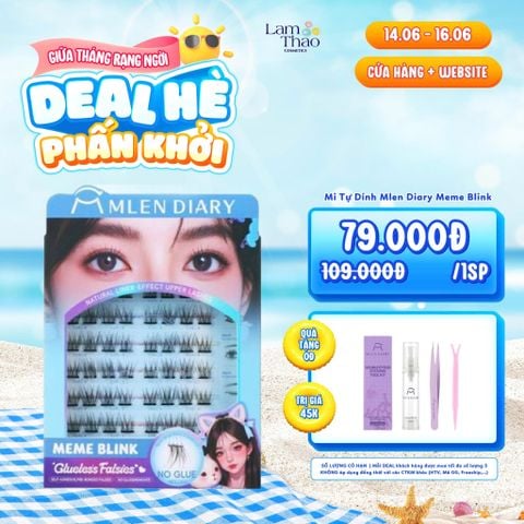  [DEAL SỐC 14.06 - 16.06 TẶNG DỤNG CỤ KÍCH MÍ MLEN DIARY] Mi Tự Dính Mlen Diary Meme Blink 