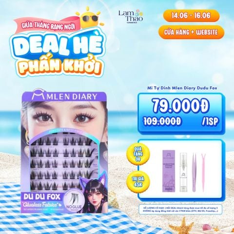  [DEAL SỐC 14.06 - 16.06 TẶNG DỤNG CỤ KÍCH MÍ MLEN DIARY] Mi Tự Dính Mlen Diary Dudu Fox 
