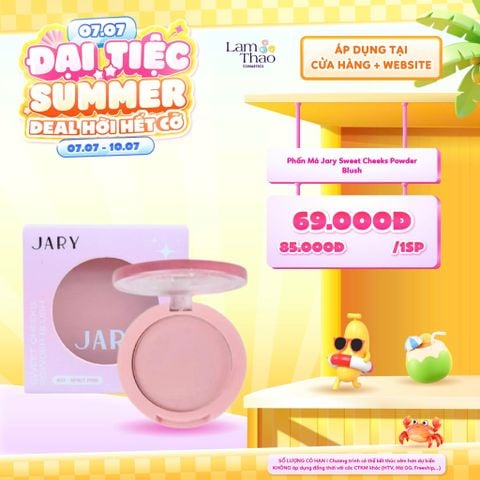  [DEAL SỐC 07.07 - 10.07] Phấn Má Jary Sweet Cheeks Powder Blush 