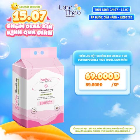  [DEAL SỐC 14.07 - 17.07] Khăn Lau Mặt Đa Năng Befou Best For You Disposable Face Towel 
