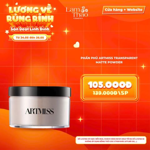  [DEAL SỐC 24.05 - 26.05] Phấn Phủ Artmiss Transparent Matte Powder 