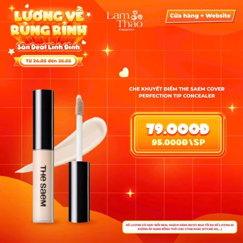  [DEAL SỐC 24.05 - 26.05] Che Khuyết Điểm The Saem Cover Perfection Tip Concealer 