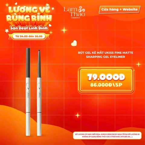  [DEAL SỐC 24.05 - 26.05] Bút Gel Kẻ Mắt Ukiss Fine Matte Sharping Gel Eyeliner 