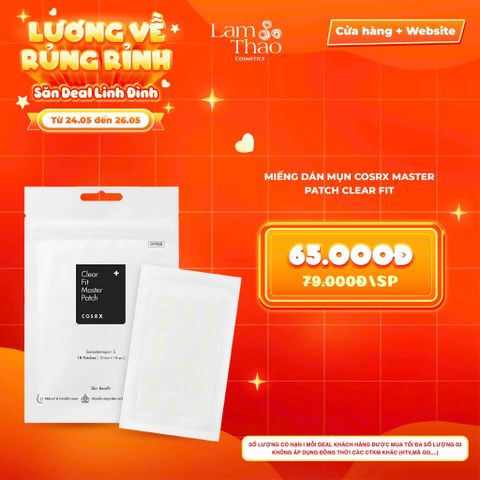  [DEAL SỐC 24.05 - 26.05] Miếng Dán Mụn Cosrx Master Patch Clear Fit 