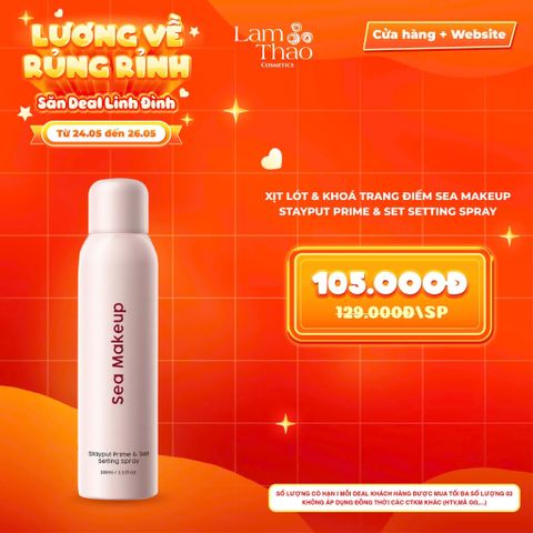  [DEAL SỐC 24.05 - 26.05] Xịt Lót & Khoá Trang Điểm Sea Makeup Stayput Prime & Set Setting Spray 