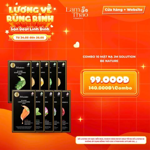  [DEAL SỐC 24.05 - 26.05 COMBO 10 MASK] Mặt Nạ JM Solution Be Nature 