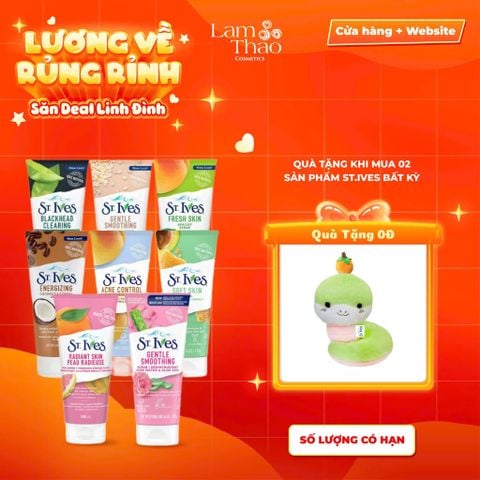  [MUA 2 SP ST.IVES BẤT KỲ TẶNG 01 GẤU BÔNG] Sữa Rửa Mặt Tẩy Tế Bào Chết St.Ives 