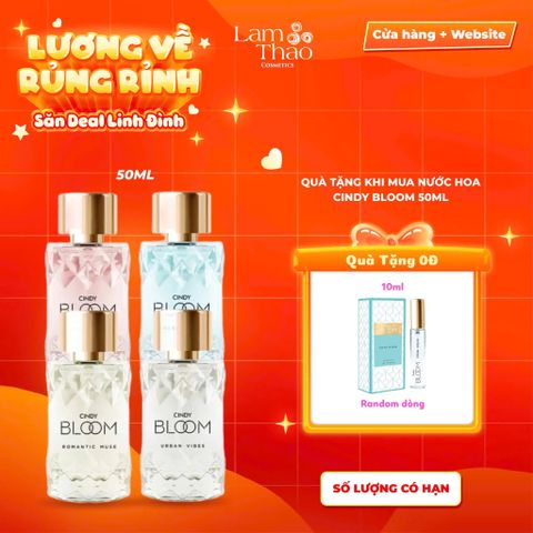  [MUA SIZE 50ML TẶNG MINI SIZE 10ML] Nước Hoa Cindy Bloom 