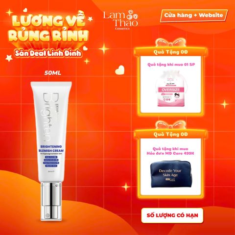  [TẶNG BTT BEFOU 50 MIẾNG][MUA HĐ MD CARE 499K TẶNG 01 TÚI DA ĐỰNG MỸ PHẨM] Kem Dưỡng Sáng Da Chuyên Biệt MD CARE Brightening Blemish Cream 