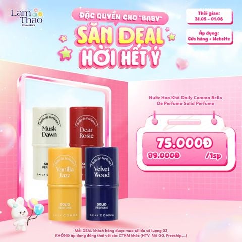  [DEAL SỐC 31.05 - 01.06] Nước Hoa Khô Daily Comma Bello De Perfume Solid Perfume 