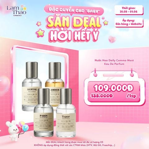  [DEAL SỐC 31.05 - 01.06] Nước Hoa Daily Comma Most Eau De Parfum 