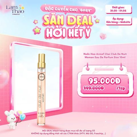  [DEAL SỐC 31.05 - 01.06 KHI MUA MÙI WOMAN] Nước Hoa Armaf Chai 10ml 