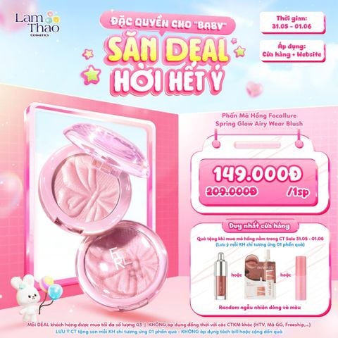  [DEAL SỐC 31.05 - 01.06] Phấn Má Hồng Focallure Spring Glow Airy Wear Blush 