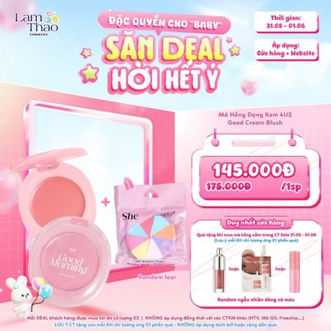  [DEAL SỐC 31.05 - 01.06 TẶNG BÔNG MÚT SHE] Má Hồng Dạng Kem 4U2 Good Cream Blush 