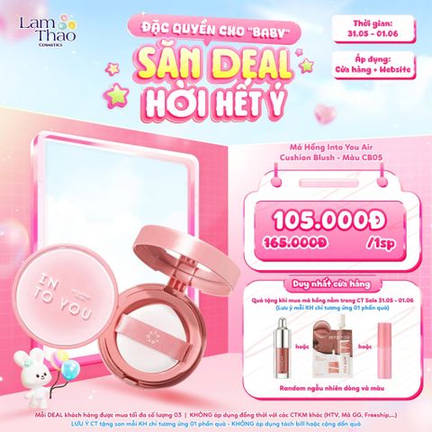  [DEAL SỐC 31.05 - 01.06 KHI MUA MÀU CB05] Má Hồng Into You Air Cushion Blush 