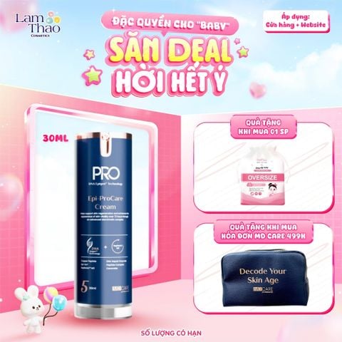  [TẶNG BTT BEFOU 50 MIẾNG][MUA HĐ MD CARE 499K TẶNG 01 TÚI DA] Kem Dưỡng Phục Hồi Và Cải Thiện Nếp Nhăn MD Care Epi-Procare Cream 