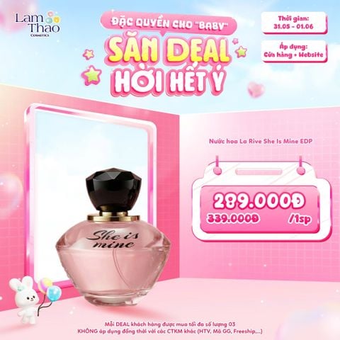  [DEAL SỐC 31.05 - 01.06] Nước hoa La Rive She Is Mine EDP 