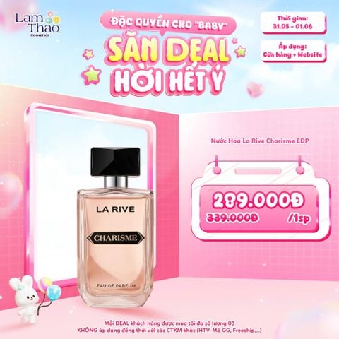  [DEAL SỐC 31.05 - 01.06] Nước Hoa La Rive Charisme EDP 