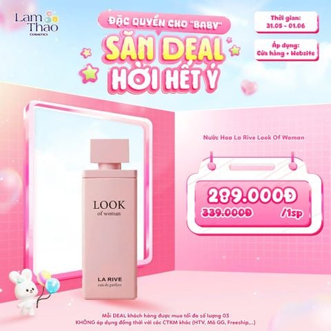  [DEAL SỐC 31.05 - 01.06] Nước Hoa La Rive Look Of Woman 