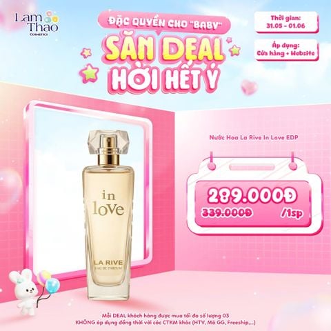  [DEAL SỐC 31.05 - 01.06] Nước Hoa La Rive In Love EDP 
