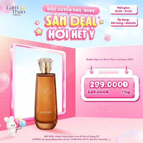  [DEAL SỐC 31.05 - 01.06] Nước Hoa La Rive Fleur Antique EDP 