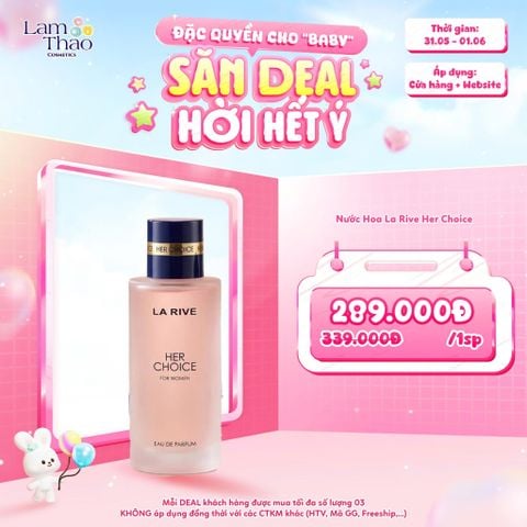  [DEAL SỐC 31.05 - 01.06] Nước Hoa La Rive Her Choice 