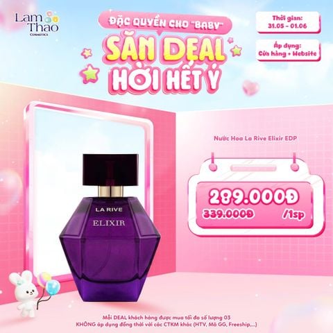  [DEAL SỐC 31.05 - 01.06] Nước Hoa La Rive Elixir EDP 
