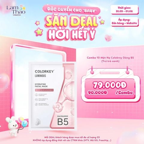  [DEAL SỐC 31.05 - 01.06 KHI MUA COMBO 10 MASK] Mặt Nạ Dưỡng Ẩm Colorkey Hydrating Facial Mask 