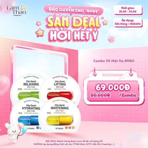 [DEAL SỐC 31.05 - 01.06 KHI MUA COMBO 5 MASK] Mặt Nạ BNBG Vita Genic Jelly Mask 