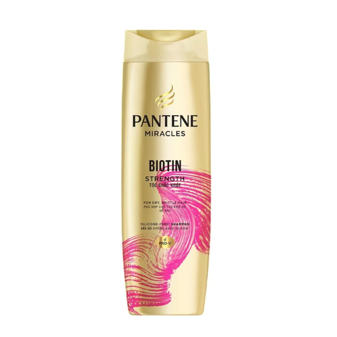  Dầu Gội Ngăn Ngừa Rụng Tóc Pantene Miracles Biotin Strength Silicone-Free Shampoo 