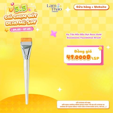  [DEAL SỐC 04.05 - 07.05] Cọ Tán Nền Đầu Dẹt Rose Gold Guoxiaoniu Foundation Brush 