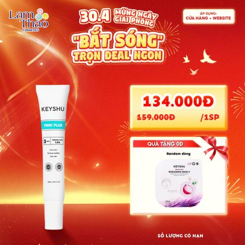  [TẶNG 1 MASK KEYSHU] Serum Giảm Mụn, Làm Dịu Da Keyshu Triki Plus 