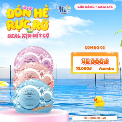  Mặt Nạ Dưỡng Trắng Banobagi Super Collagen Mask 