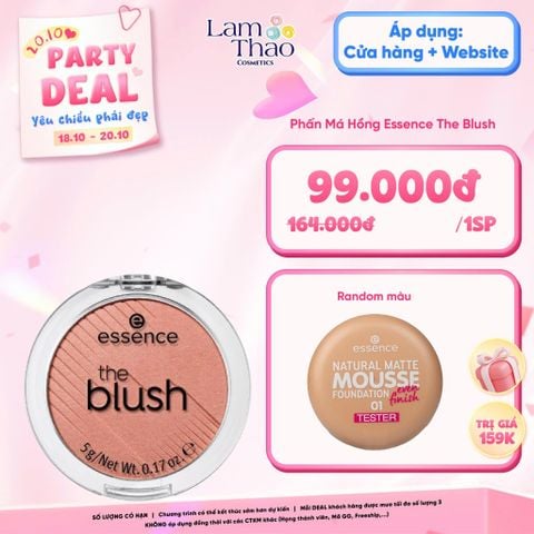  [DEAL SỐC 18/10 - 20/10 TẶNG PHẤN TƯƠI ESSENCE] Phấn Má Hồng Essence The Blush 