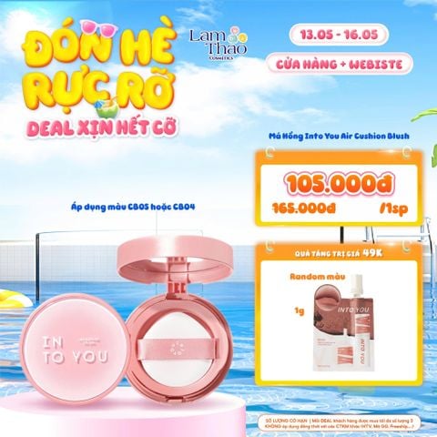  [DEAL SỐC 13.05 - 16.05 MUA MÀU CB05 HOẶC CB04 TẶNG SAMPLE INTO YOU 1G] Má Hồng Into You Air Cushion Blush 