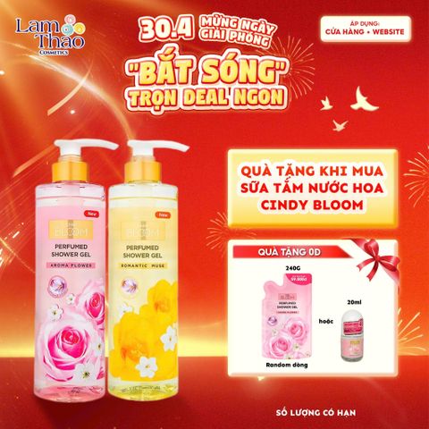  [ MUA FULLSIZE TẶNG TÚI REFILL HOẶC LĂN KHỬ MÙI CINDY BLOOM] Sữa Tắm Nước Hoa Cindy Bloom 