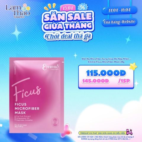  [DEAL SỐC 14.04 - 16.04 COMBO 05 MASK] Mặt Nạ Sung Giúp Mờ Nếp Nhăn Emmie Ficus Microfiber Mask 