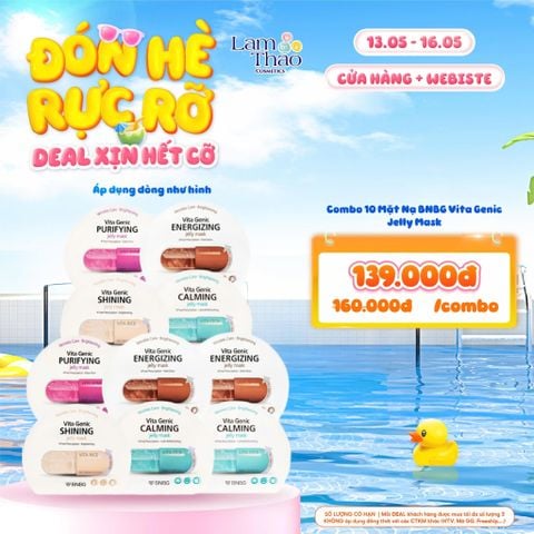  [DEAL SỐC 13.05 - 16.05 COMBO 10 MASK] Mặt Nạ BNBG Vita Genic Wrinkle Care Brightening Jelly Mask 