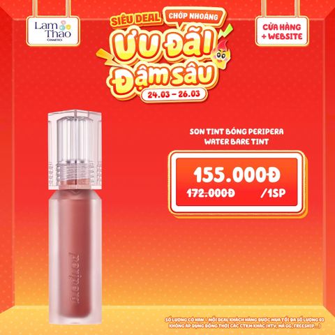  [DEAL SỐC 24.03 - 26.03] Son Tint Bóng Peripera Water Bare Tint 