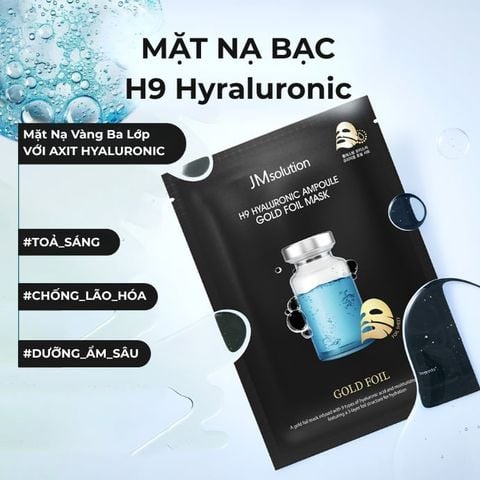  Mặt Nạ Vàng Ba Lớp Cấp Ẩm Và Trẻ Hoá JM Solution H9 Hyraluronic 