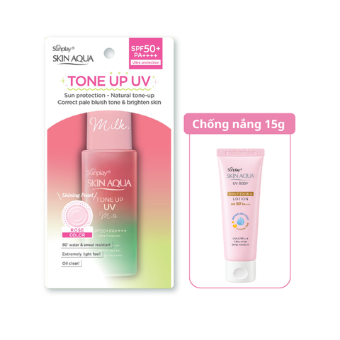  Sữa Chống Nắng Nâng Tone Hiệu Chỉnh Sắc Da Sunplay Skin Aqua Tone Up UV Milk SPF50+ PA++++ 